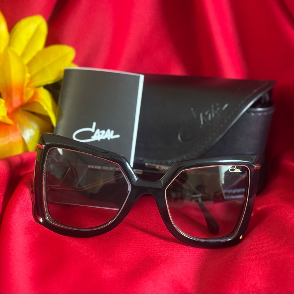 Cazal Black Square Frame Glasses